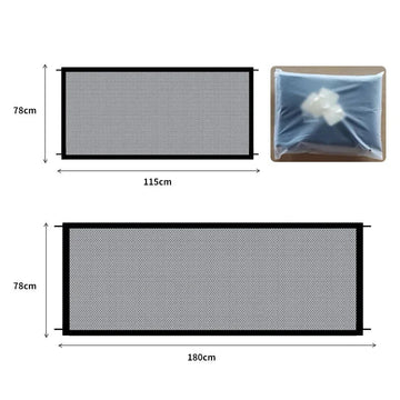 Pet Dog Barrier Fence – Folding Mesh Gate for Safe Stairs & Play