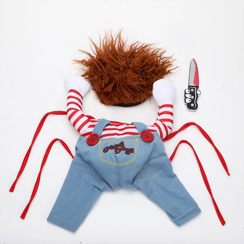 Halloween Dog Costume – Funny Scary Pet Cosplay Outfit