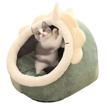 Cozy Cat Bed House Nest Cushion Tent Pet Sleeping Cave Basket