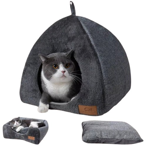 Winter Warm Foldable Cat Bed Soft Plush Pet House Sofa for Dogs