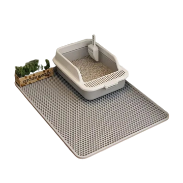 Double Layer Waterproof Cat Litter Mat, Non-Slip, Washable