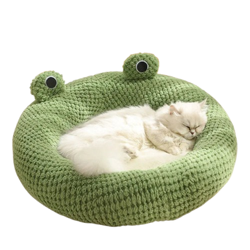 Frog Shape Pet Nest Winter Warm Dog Cat Bed Plush Mattress