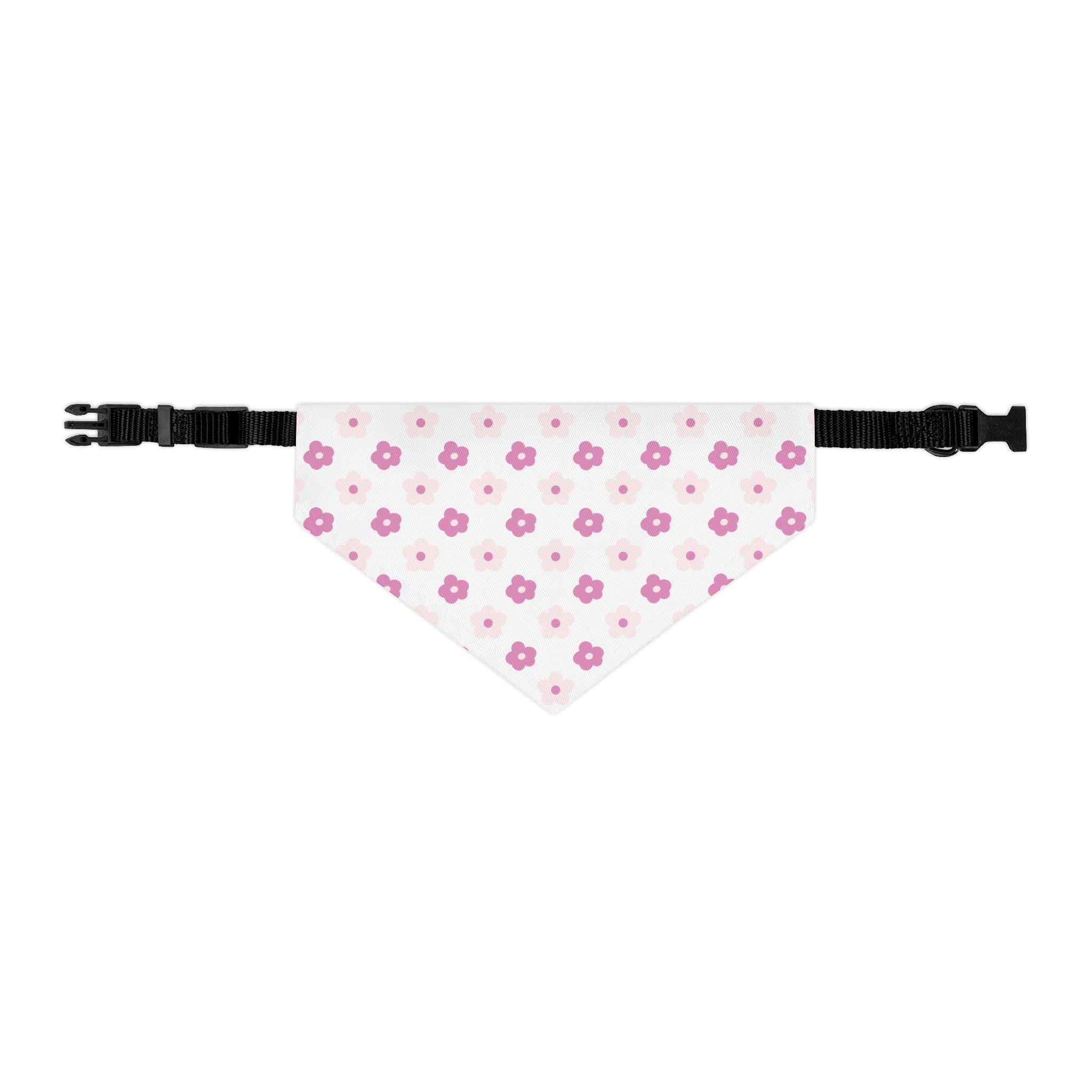 Flower Pattern 1 Pet Bandana Collar for Dogs