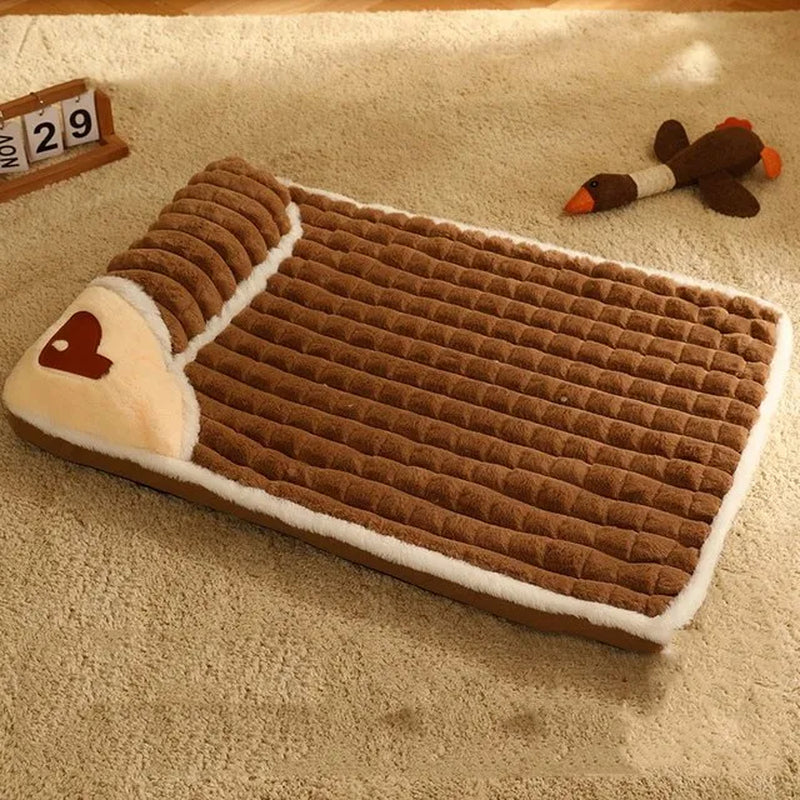 Plaid Dog Sofa Bed Cozy Winter Mat for Small & Medium Dogs