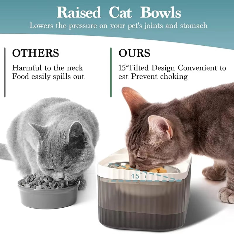Cat & Dog Automatic Feeder & Water Dispenser, Large Capacity