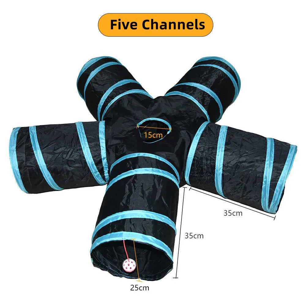 Foldable Cat Tunnel Toy, Breathable, Indoor Play