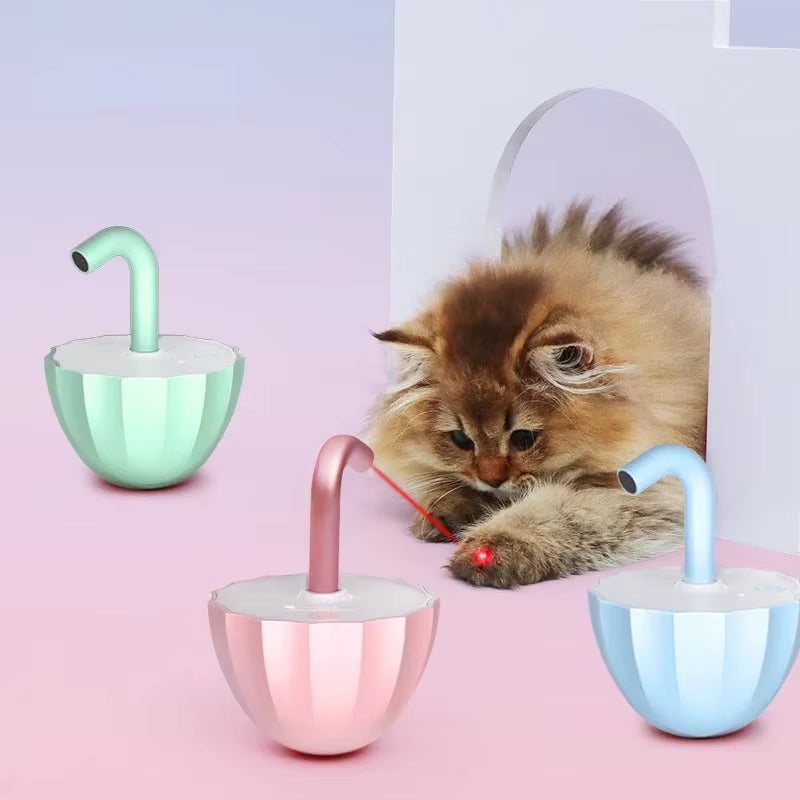 Automatic Laser Cat Toy for Indoor Cats & Kittens, 360° Rotation