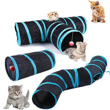 Foldable Cat Tunnel Toy, Breathable, Indoor Play