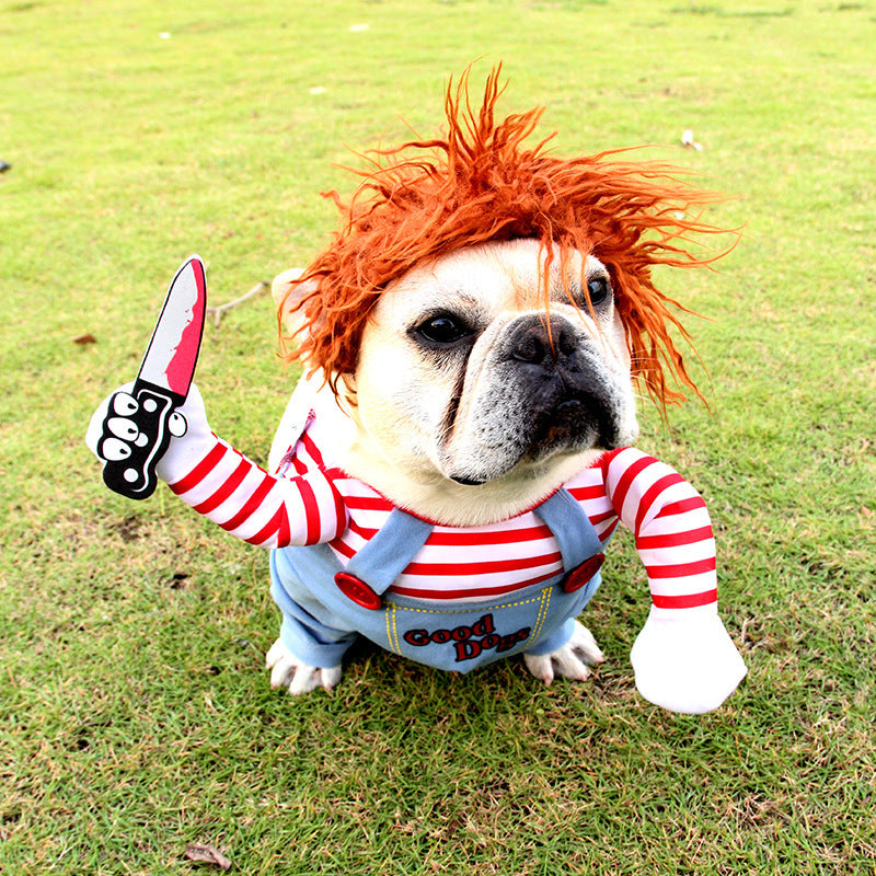 Halloween Dog Costume – Funny Scary Pet Cosplay Outfit