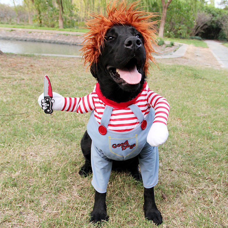 Halloween Dog Costume – Funny Scary Pet Cosplay Outfit