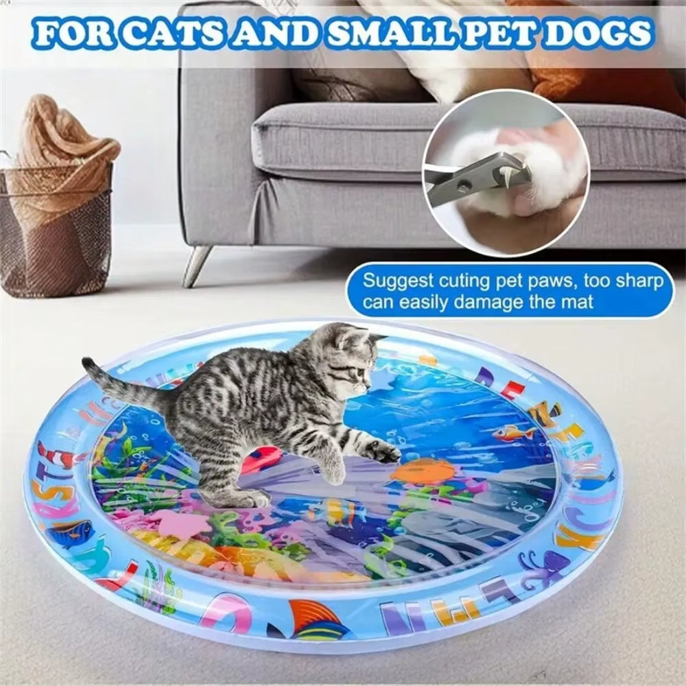 Sensory Water Mat Thickened Sensor Play Water Sensor Cat Mat Pet Supplies Cleaning Cooling Mat Summer Cat Pets Accessories