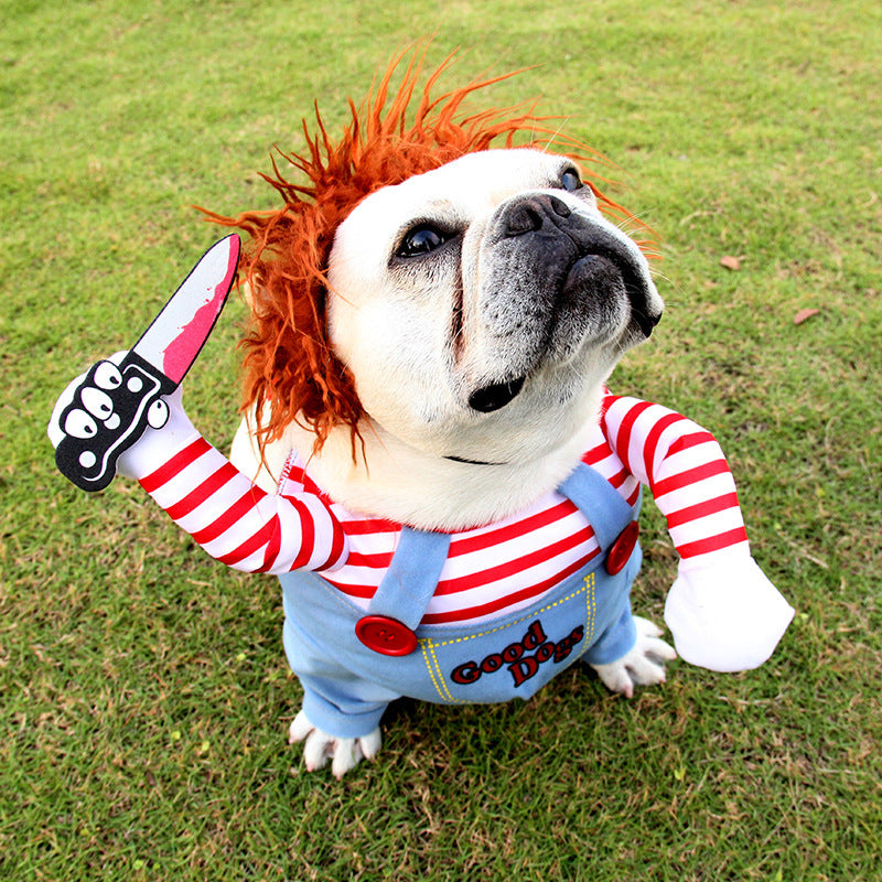 Halloween Dog Costume – Funny Scary Pet Cosplay Outfit