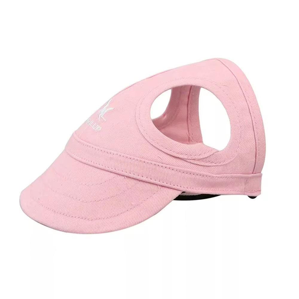 Pet Baseball Hat with Ear Holes - Adjustable Sun Cap for Pets