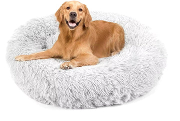 Ultra Soft Washable Pet Dog Bed, Round Cuddler Cushion, Warm
