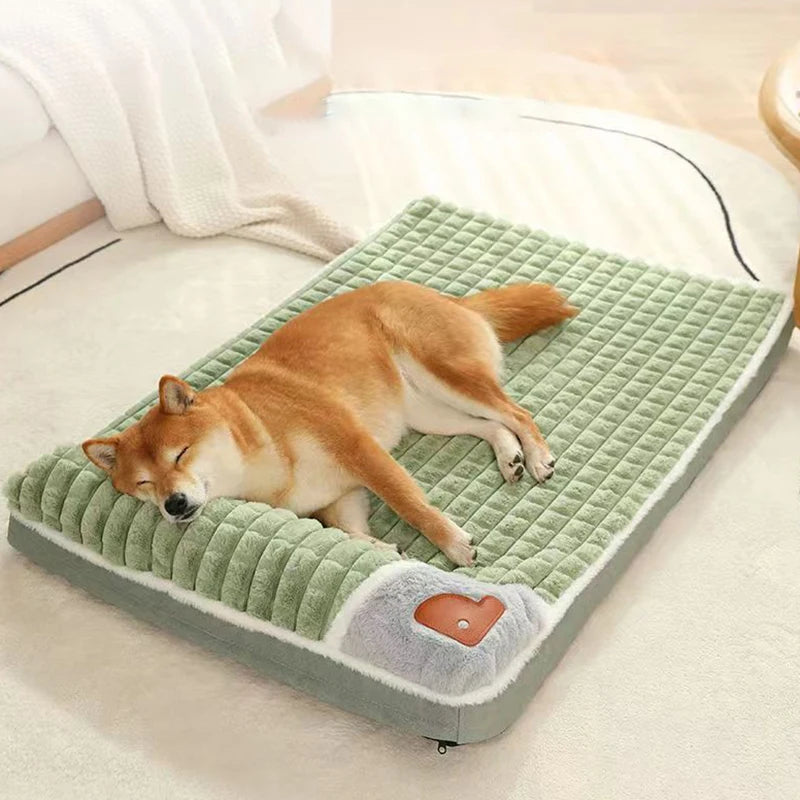 Plaid Dog Sofa Bed Cozy Winter Mat for Small & Medium Dogs