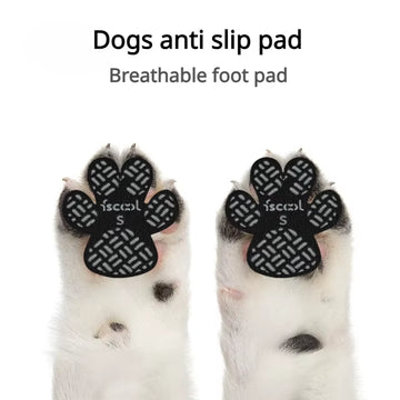 4-Pack Anti-Slip Dog Paw Grips with Strong Adhesive for Floors