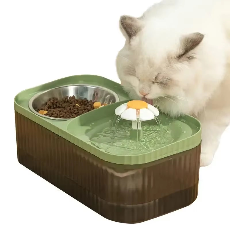 Cat & Dog Automatic Feeder & Water Dispenser, Large Capacity