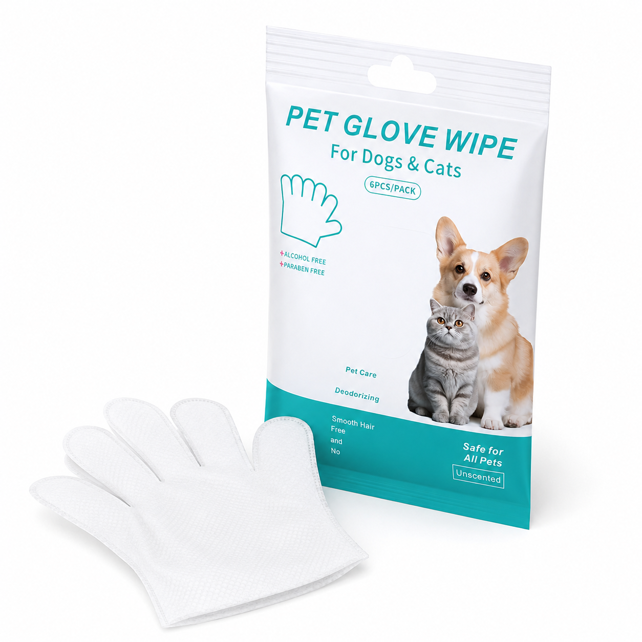 Pet Grooming Wipes – Gentle Daily Cleaning with Extra Thick Cloth