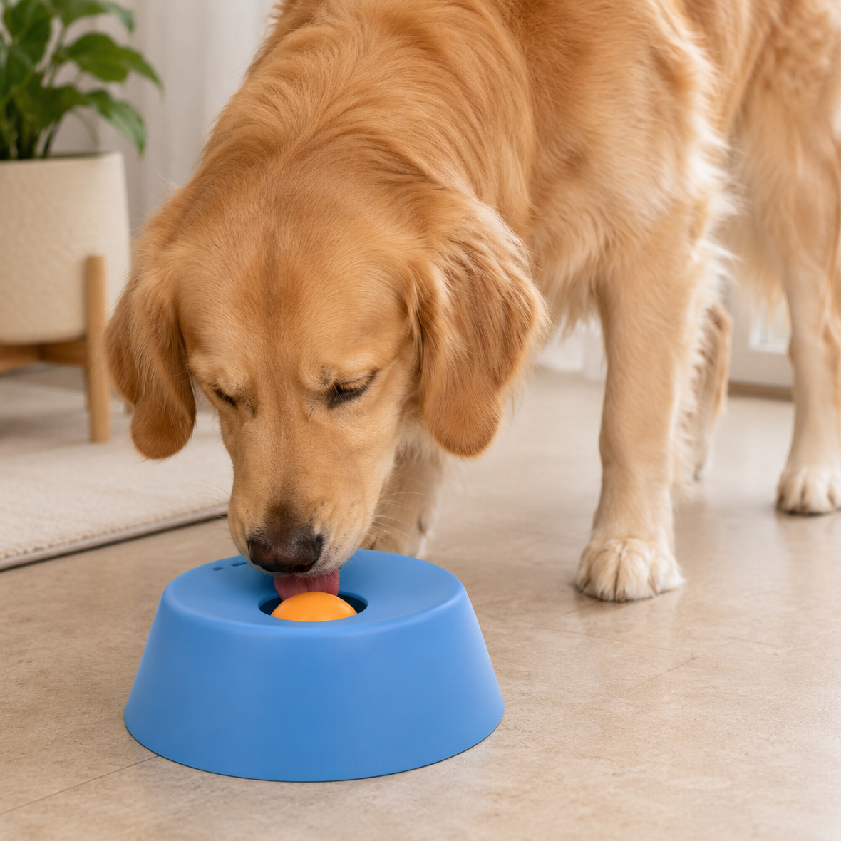 Slow Feeder Dog Bowl – Slower Mealtimes with Non-Slip Silicone Base