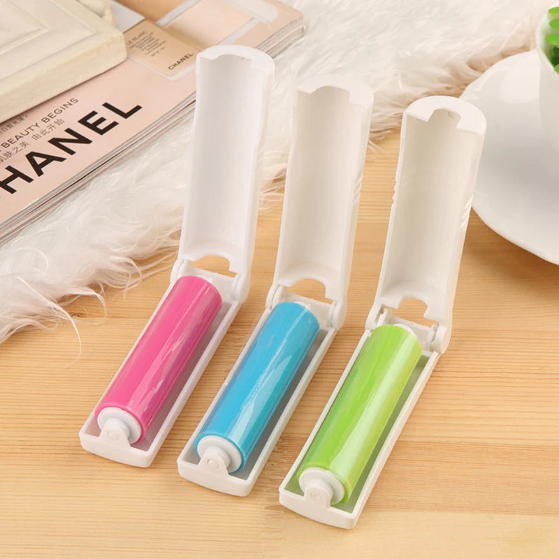 Sticky Lint Roller with Cover – Reusable Pet Hair Remover