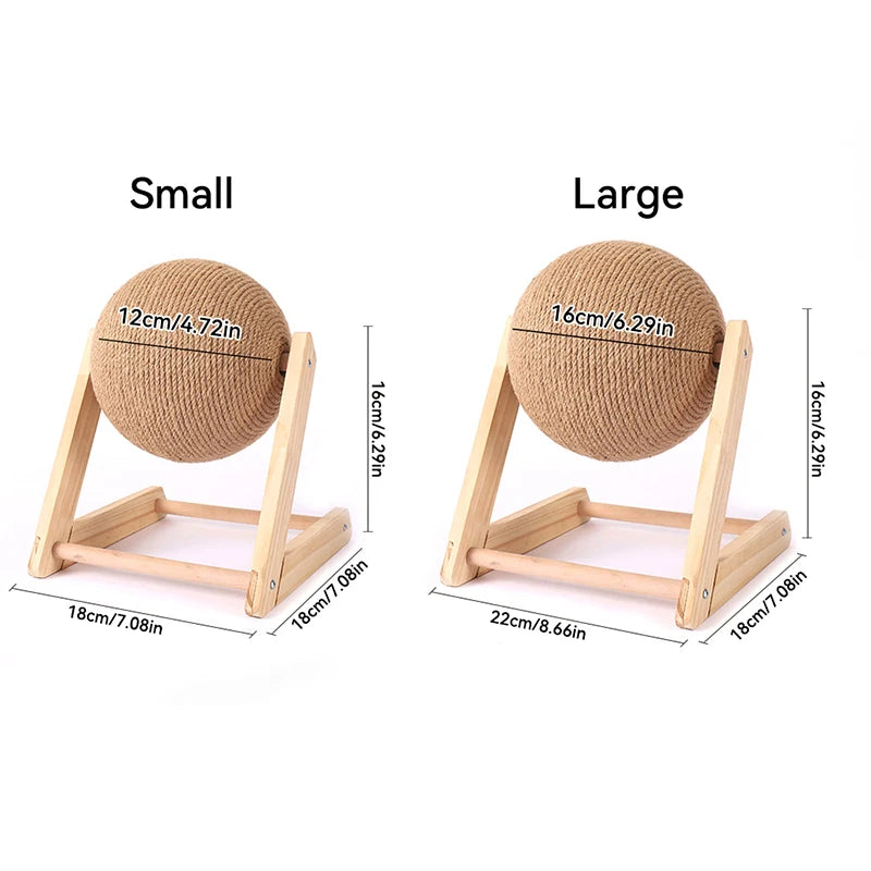 Cat Scratching Ball Toy – Sisal Board, Durable Pet Scratcher