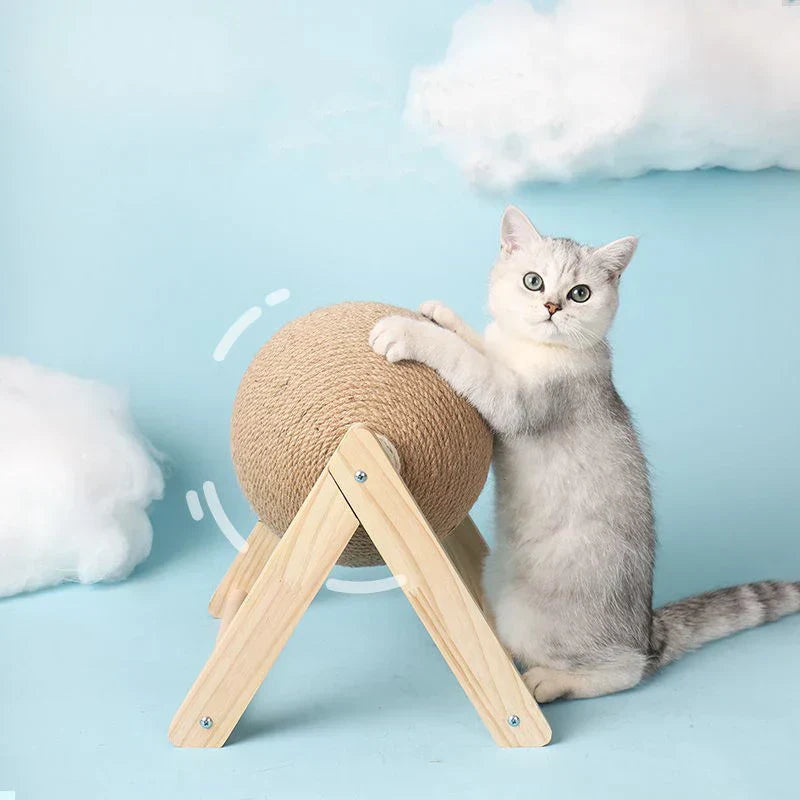 Cat Scratching Ball Toy – Sisal Board, Durable Pet Scratcher