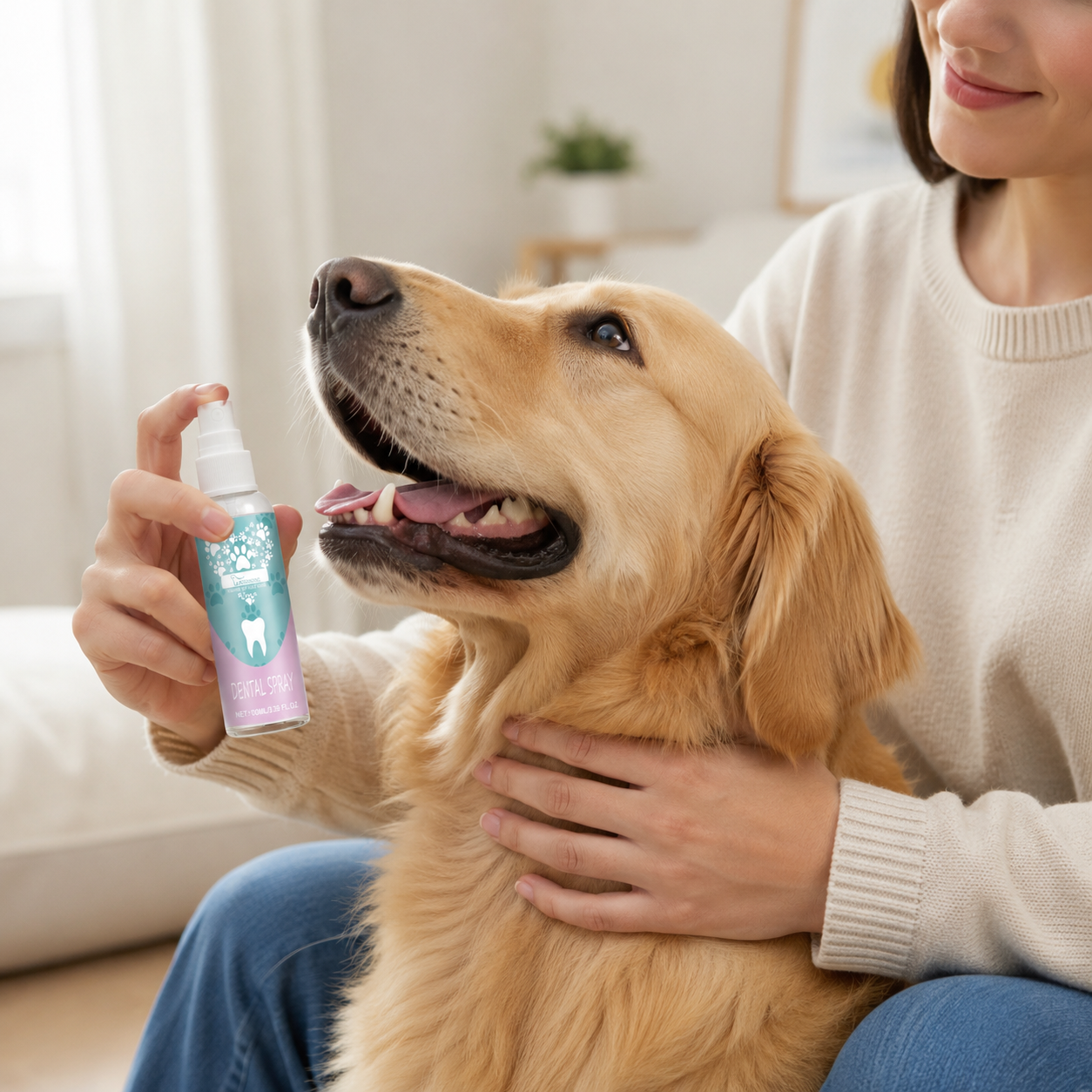 Pet Oral Care Spray – Fresh Breath with Easy-to-Use Fine Mist