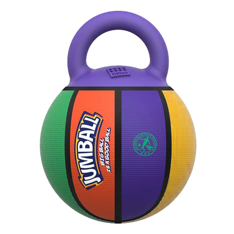 Dog Toy: Bite-Resistant Interactive Ball with Rubber Handle for Dogs