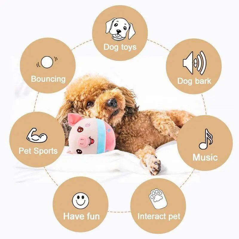 Smart Electric Plush Bouncing Cat Toy – Interactive & Automatic