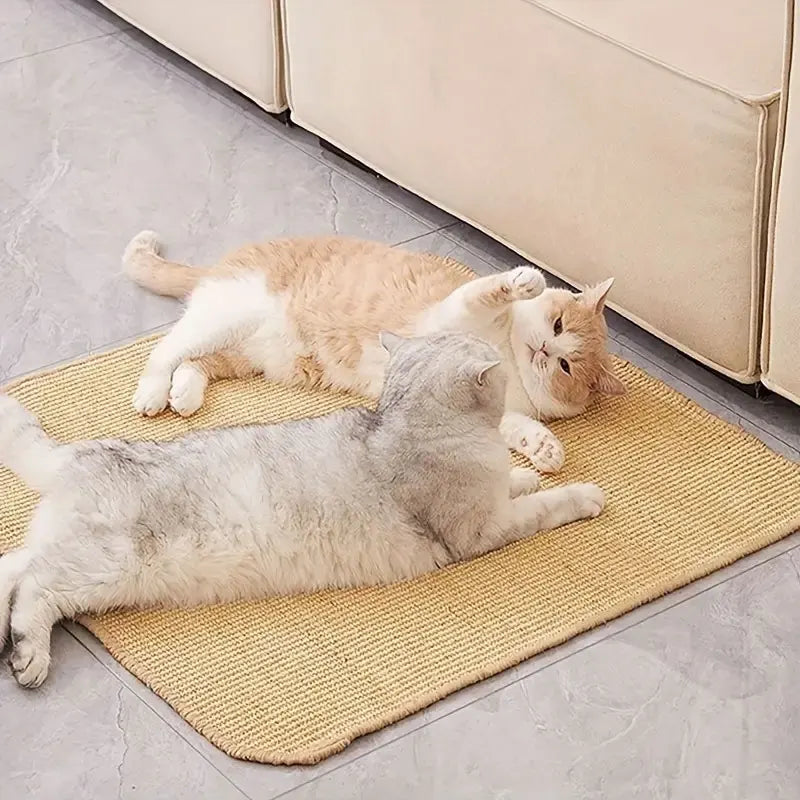 Natural Sisal Cat Scratcher Mat – Protects Floors & Furniture