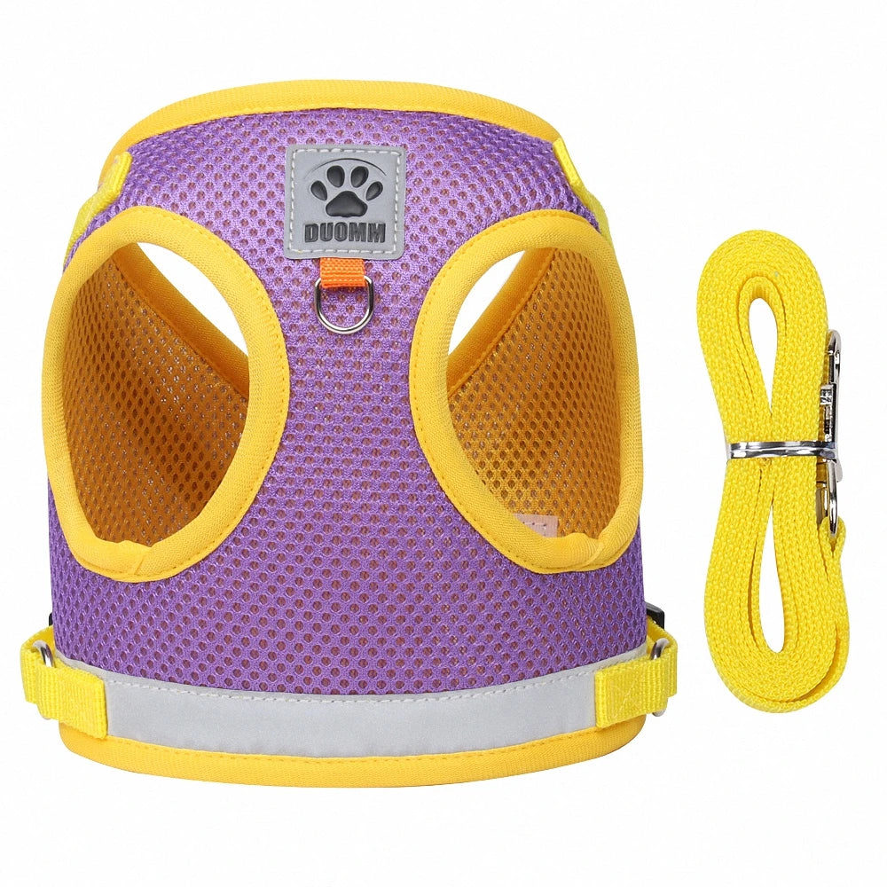 Pet Reflective Harness with Leash