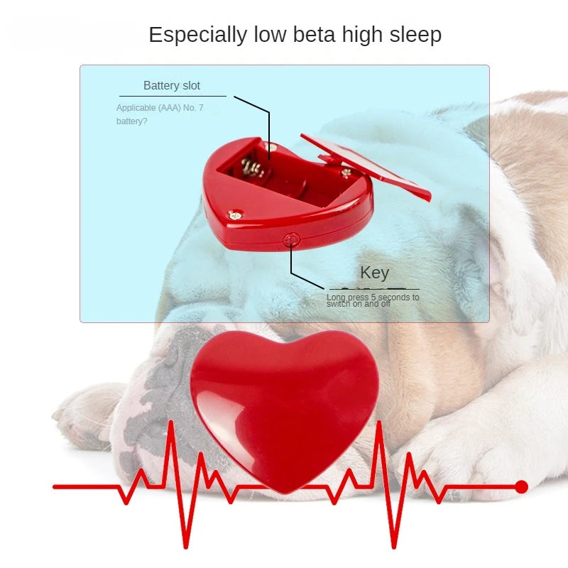Pet Heartbeat Plush – Calming Dog Toy for Anxiety Relief