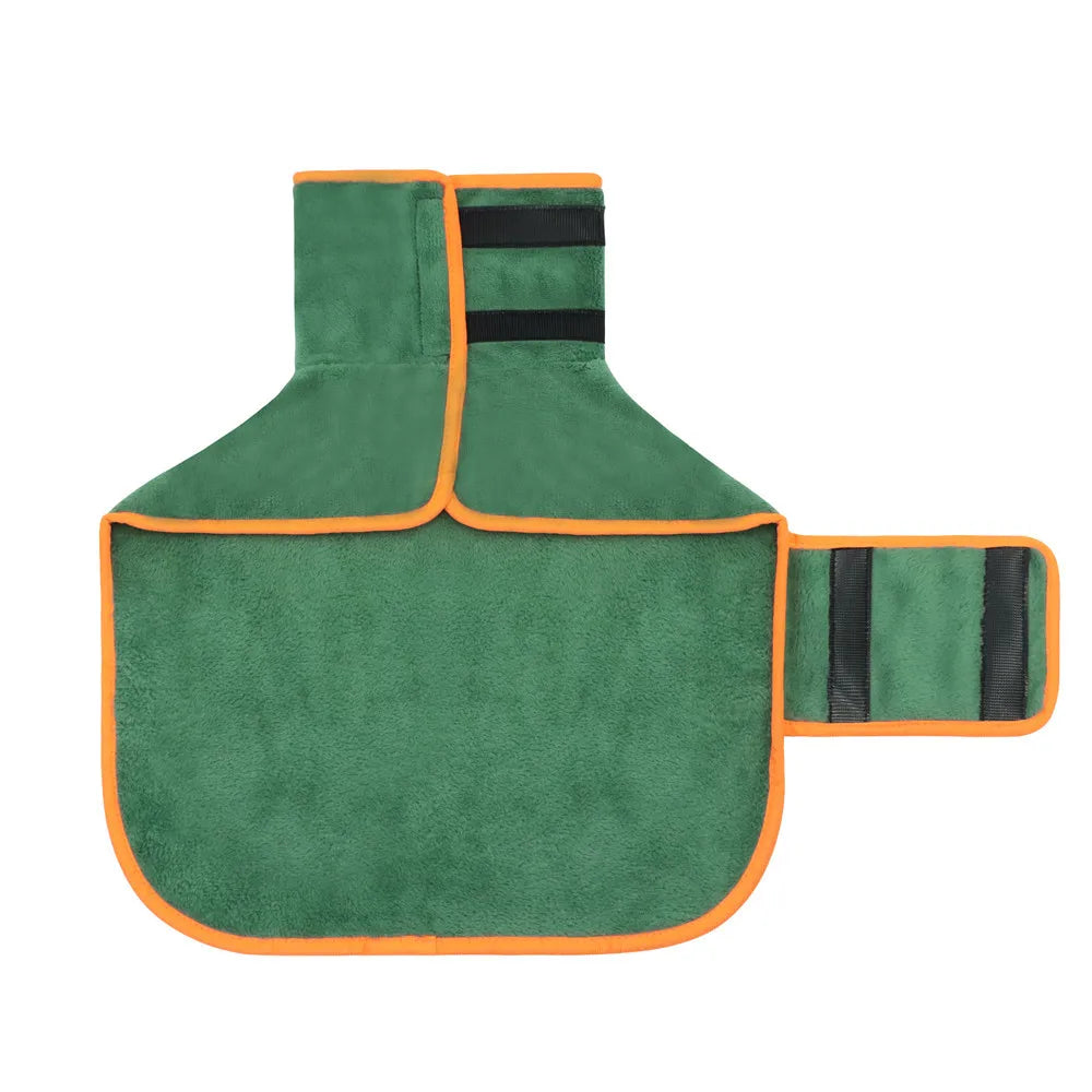 Absorbent Dog Bathrobe Towel Quick Dry Wrap for Pets