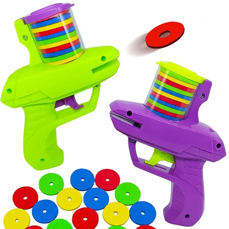 Funny Cat Turnip Gun Toy – 15 Discs, Interactive Pet Play