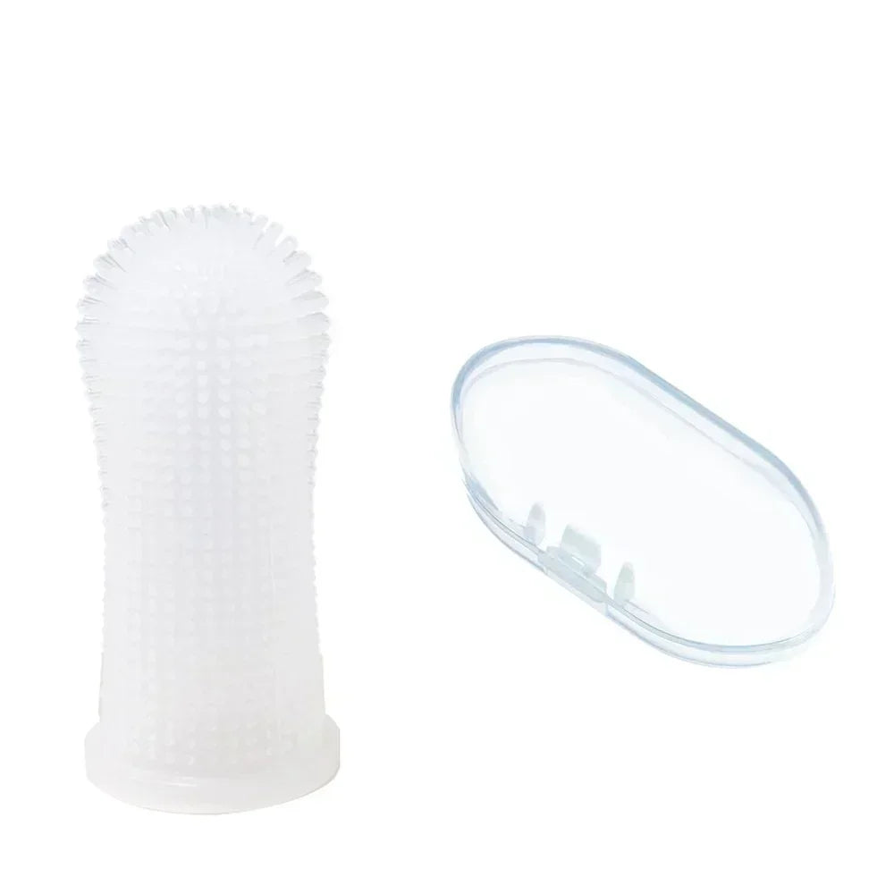 3/1Pcs Pet Finger Toothbrush for Cats & Small Dogs Teeth