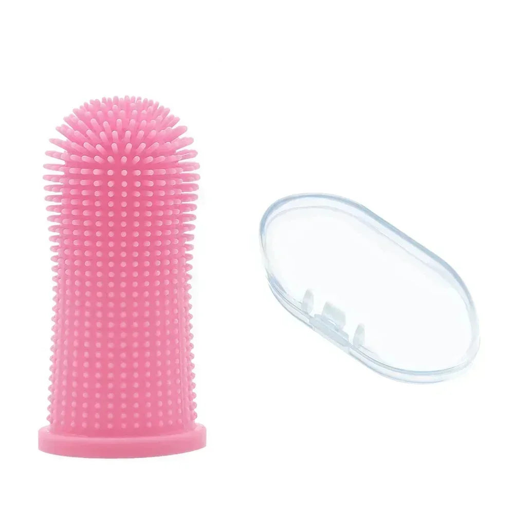 3/1Pcs Pet Finger Toothbrush for Cats & Small Dogs Teeth