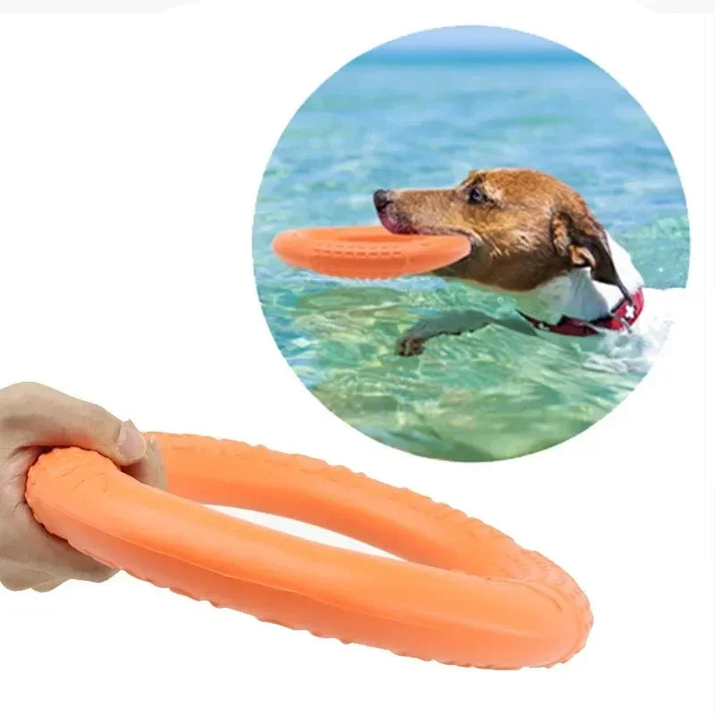 Large TPR Dog Toy Ring, Interactive, Durable Teeth Grinder