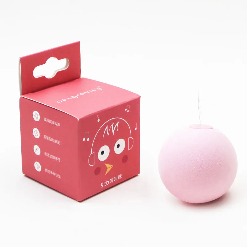 Smart Electric Cat Toy Ball – Plush, Catnip, Squeaky Fun