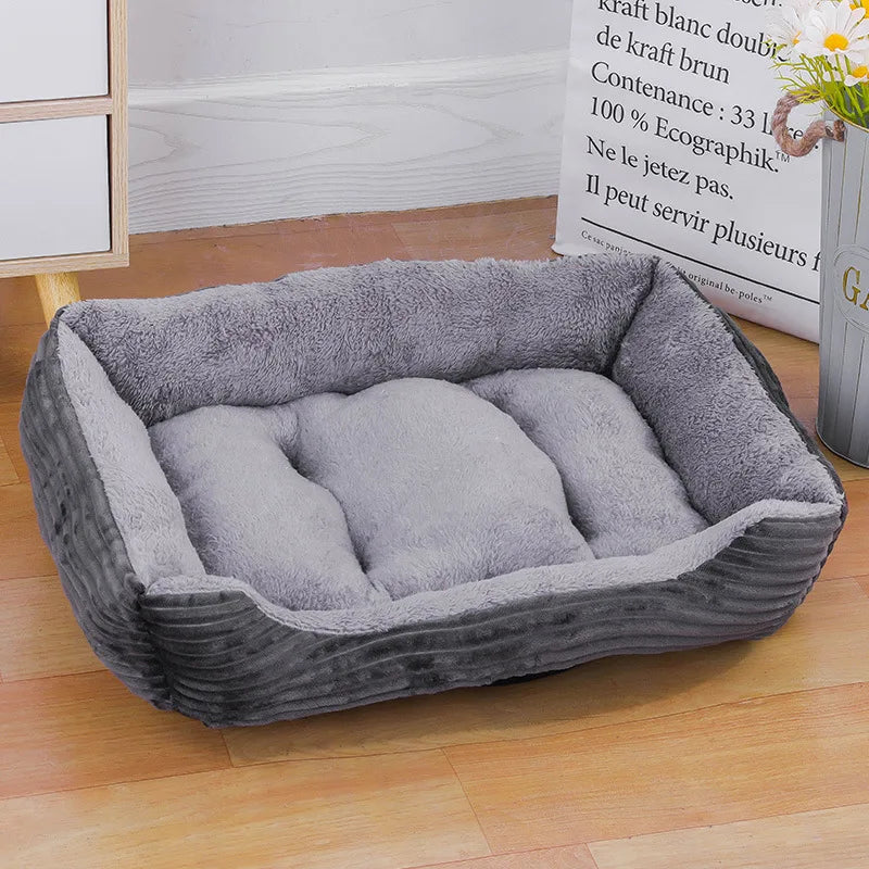 Colorful Square Winter Soft Warm Waterproof Dog/Cat Bed Mat