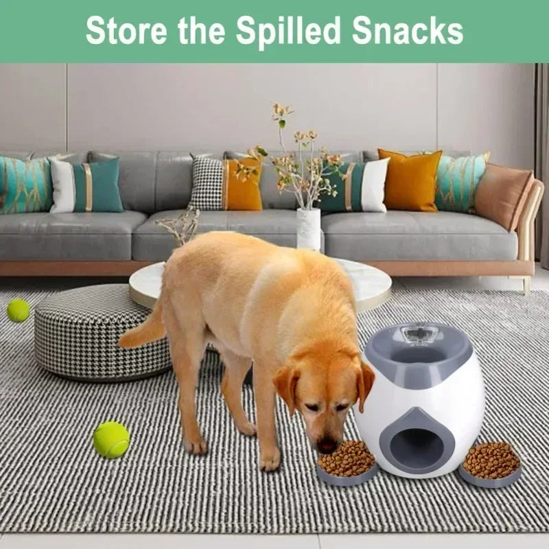 Automatic Dog Ball Launcher & Smart Feeder for Medium Dogs