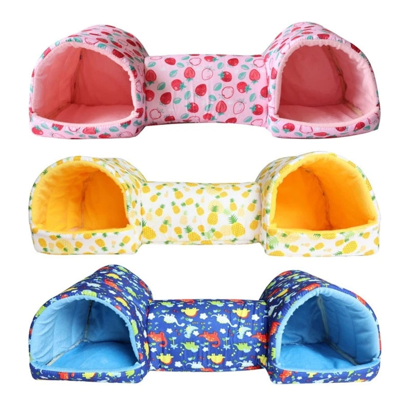 Soft Cave Hideaway Tunnel Bed for Hamsters, Mice & Rabbits