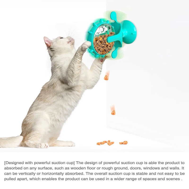 Interactive Pet Feeder Wheel – Slow Food Training Toy for Dogs & Cats