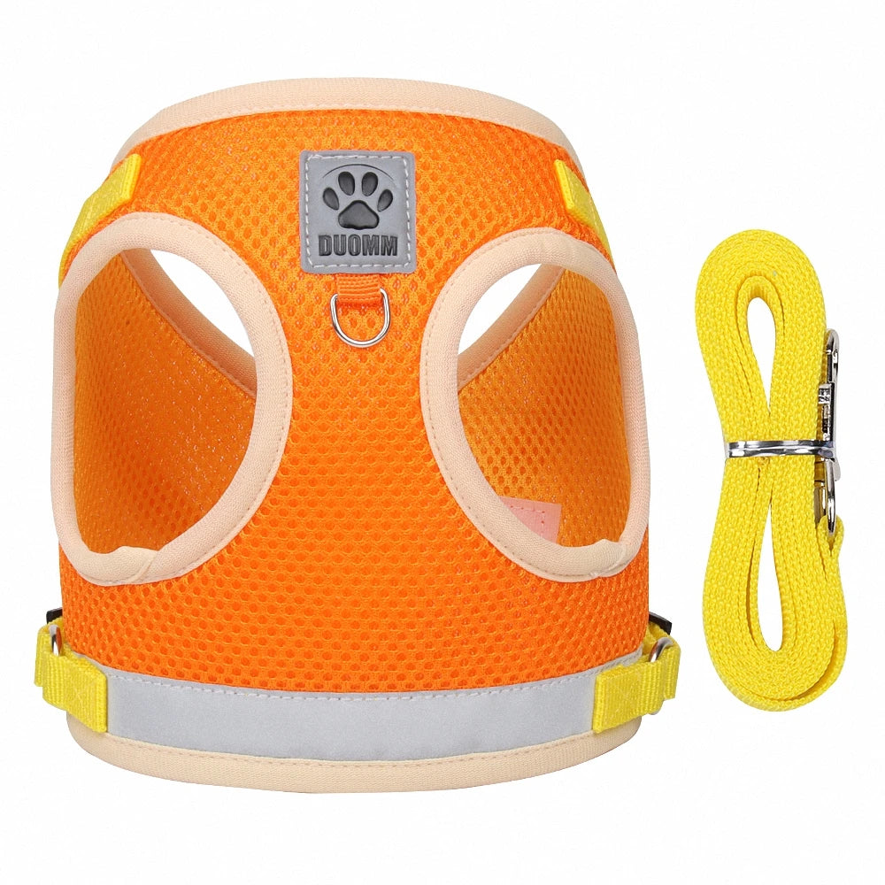 Pet Reflective Harness with Leash
