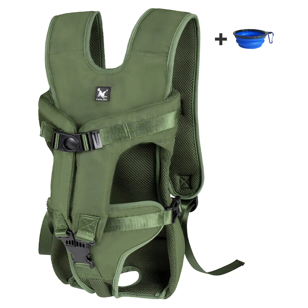 Adjustable Outdoor Dog Backpack Carrier for Small & Medium Pets