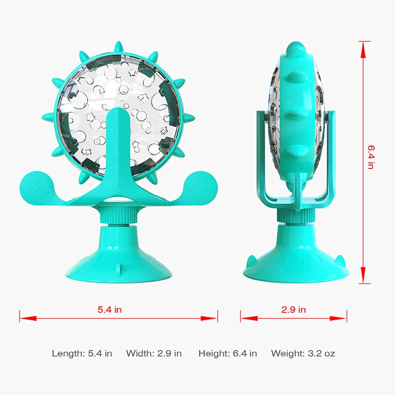 Interactive Pet Feeder Wheel – Slow Food Training Toy for Dogs & Cats