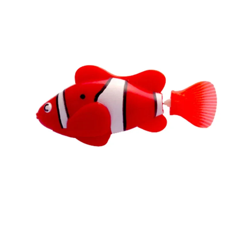 LED Robot Fish Cat Toy – Interactive, Glowing, Swims!