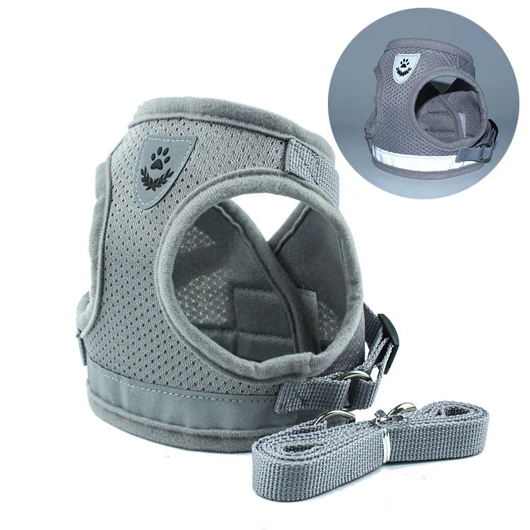 Pet Reflective Harness with Leash