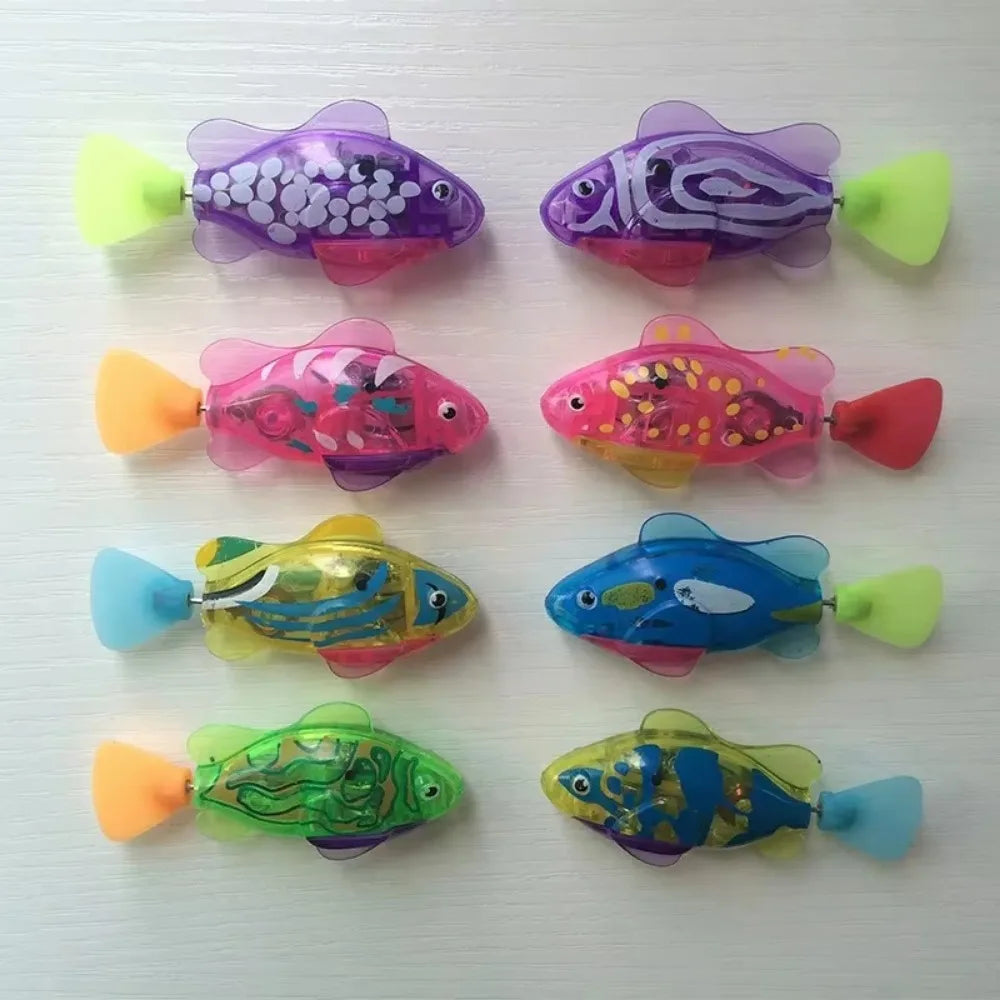 LED Robot Fish Cat Toy – Interactive, Glowing, Swims!