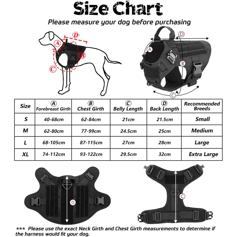 Tactical Dog Vest Harness