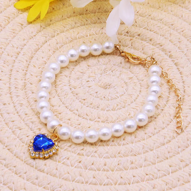 Pet Pearl Collar for Dogs & Cats – Cute Princess Chain